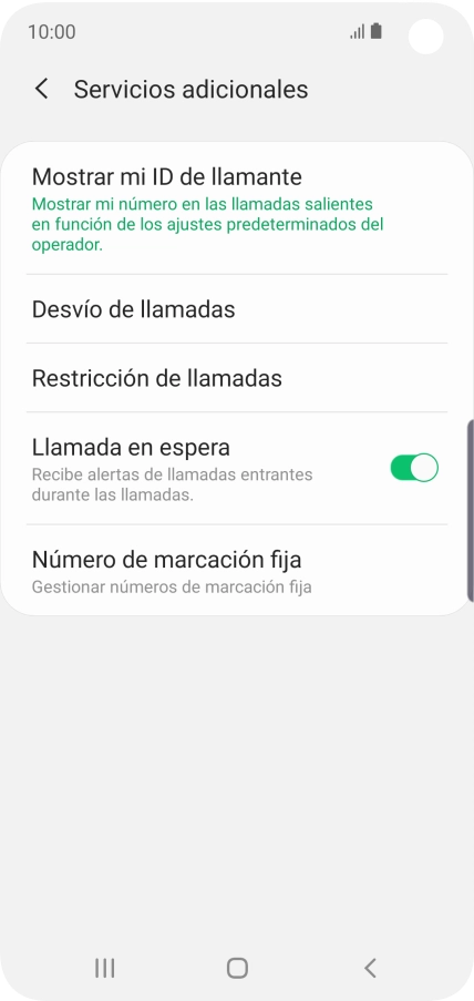 Pulsa Número de marcación fija. Pulsa Número de marcación fija.