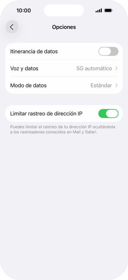 Pulsa Voz y datos. Pulsa Voz y datos.