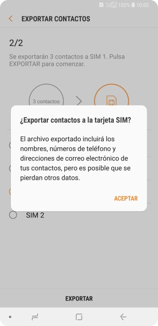 Pulsa ACEPTAR. Pulsa ACEPTAR.