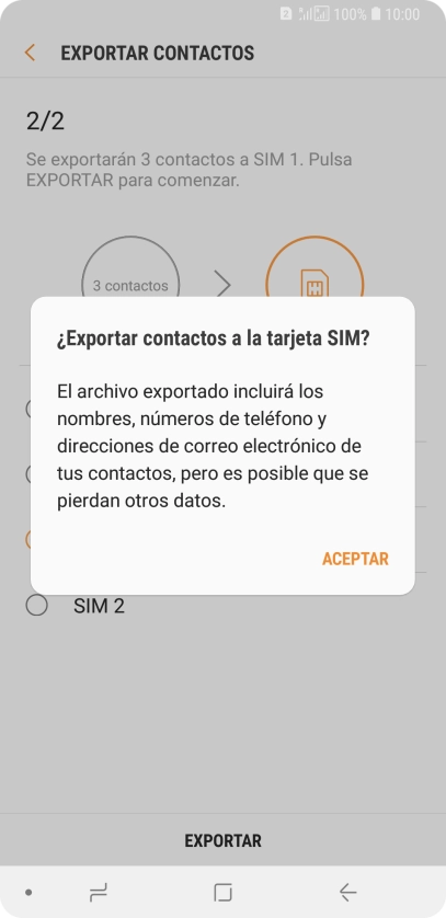 Pulsa ACEPTAR. Pulsa ACEPTAR.