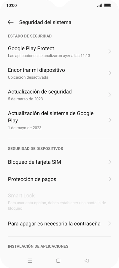 Pulsa Bloqueo de tarjeta SIM. Pulsa Bloqueo de tarjeta SIM.