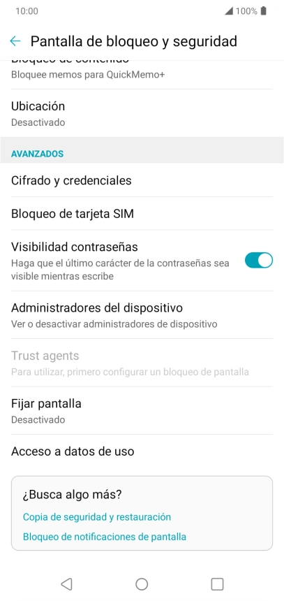 Pulsa Bloqueo de tarjeta SIM. Pulsa Bloqueo de tarjeta SIM.
