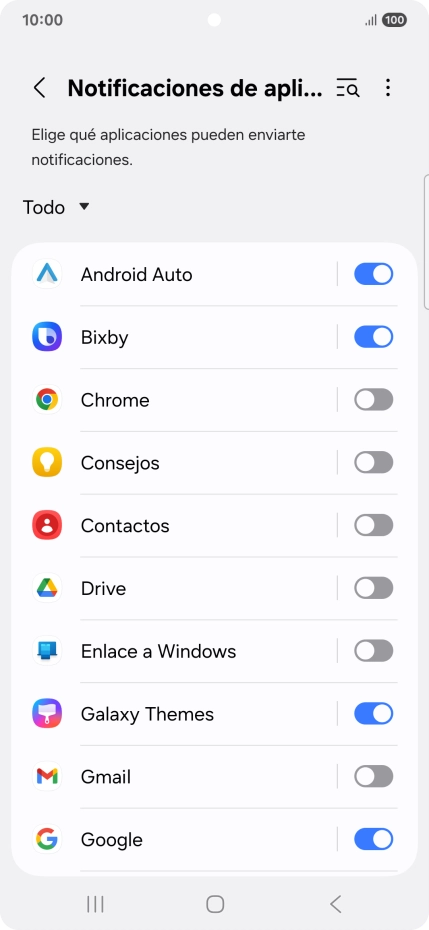 Pulsa la lista desplegable. Pulsa la lista desplegable.