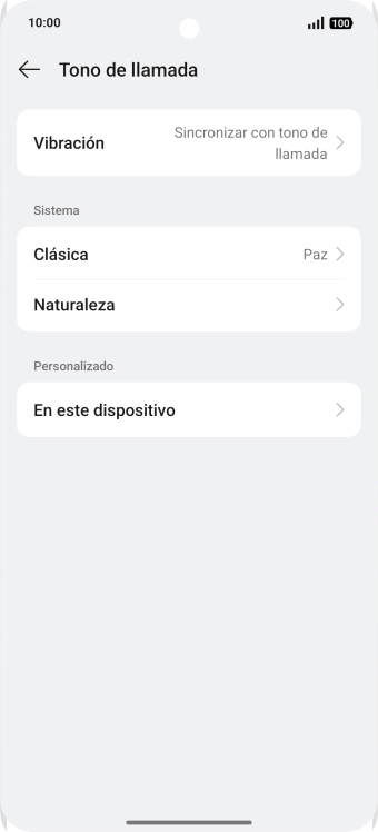Pulsa la categoría deseada.