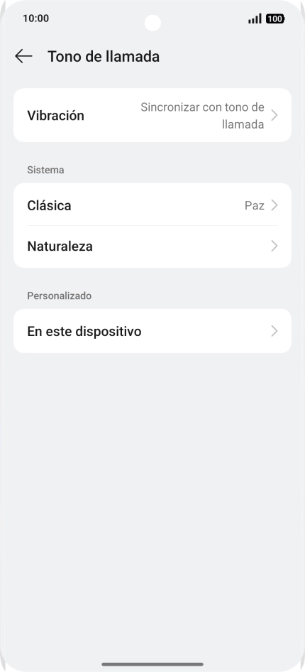 Pulsa la categoría deseada.