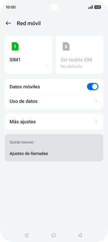 Pulsa Uso de datos.