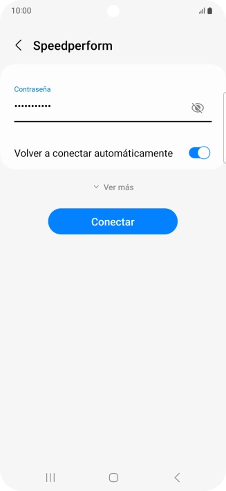 Introduce la contraseña de la red wifi y pulsa Conectar. Introduce la contraseña de la red wifi y pulsa Conectar.