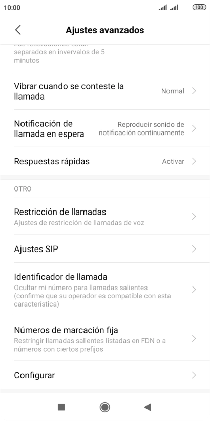 Pulsa Configurar.