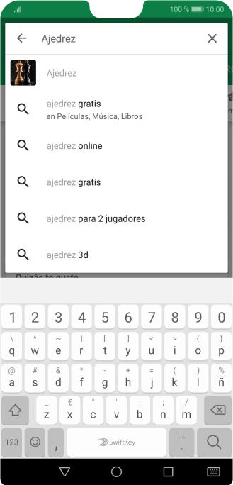 Introduce el nombre del tema o de la app y pulsa el icono de búsqueda. Introduce el nombre del tema o de la app y pulsa el icono de búsqueda.