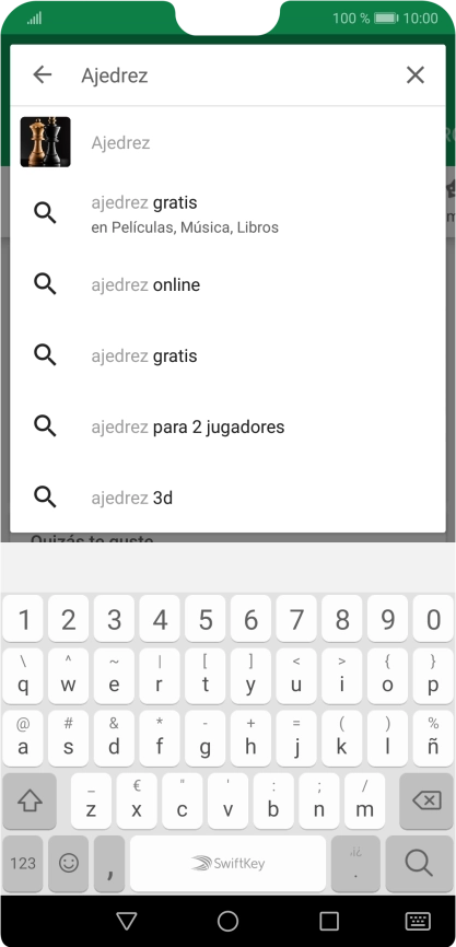 Introduce el nombre del tema o de la app y pulsa el icono de búsqueda. Introduce el nombre del tema o de la app y pulsa el icono de búsqueda.