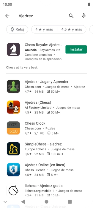Pulsa la app deseada. Pulsa la app deseada.