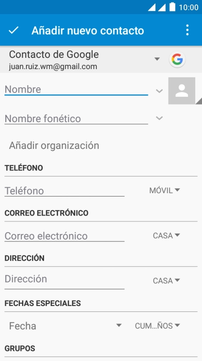 Pulsa la lista desplegable de la guía. Pulsa la lista desplegable de la guía.