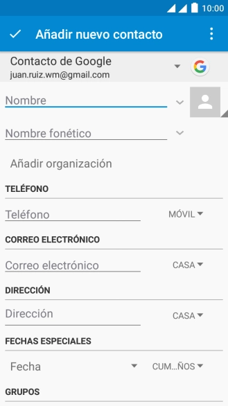 Pulsa la lista desplegable de la guía. Pulsa la lista desplegable de la guía.