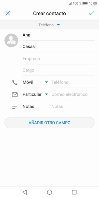 Pulsa Teléfono e introduce el número de teléfono. Pulsa Teléfono e introduce el número de teléfono.