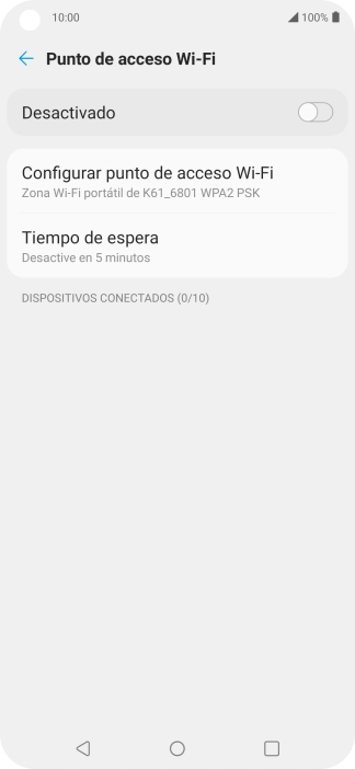 Pulsa Configurar punto de acceso Wi-Fi.