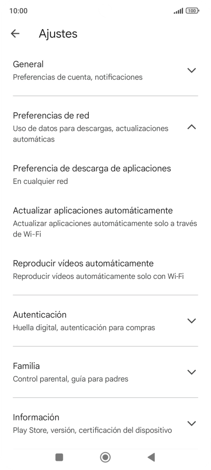 Pulsa Actualizar aplicaciones automáticamente. Pulsa Actualizar aplicaciones automáticamente.