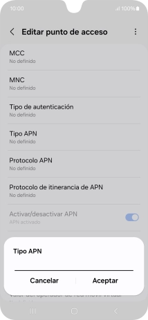 Introduce default y pulsa Aceptar. Introduce default y pulsa Aceptar.