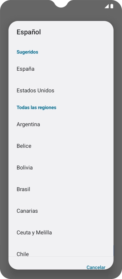 Pulsa el país o el área deseados. Pulsa el país o el área deseados.