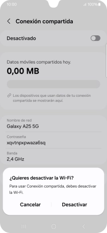 Pulsa Desactivar.