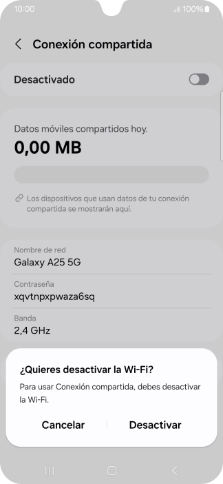 Pulsa Desactivar.