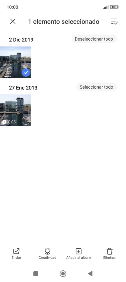 Pulsa el icono de seleccionar todo. Pulsa el icono de seleccionar todo.