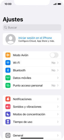Pulsa Iniciar sesión en el iPhone. Pulsa Iniciar sesión en el iPhone.