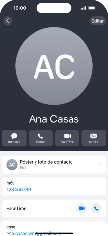 Pulsa Póster y foto de contacto.