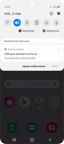 Pulsa Toca para otras opciones USB.. Pulsa Toca para otras opciones USB..