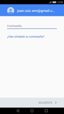 Pulsa Contraseña e introduce la contraseña de tu cuenta de Google. Pulsa Contraseña e introduce la contraseña de tu cuenta de Google.