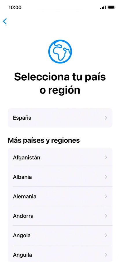 Pulsa el país o el área deseados. Pulsa el país o el área deseados.