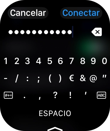 Introduce la contraseña de la red wifi y pulsa Conectar. Introduce la contraseña de la red wifi y pulsa Conectar.