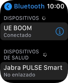 Pulsa la Digital Crown para terminar y regresar a la pantalla de inicio. Pulsa la Digital Crown para terminar y regresar a la pantalla de inicio.