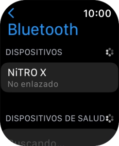 Pulsa el dispositivo Bluetooth deseado.