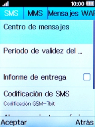 Selecciona SMS. Selecciona SMS.