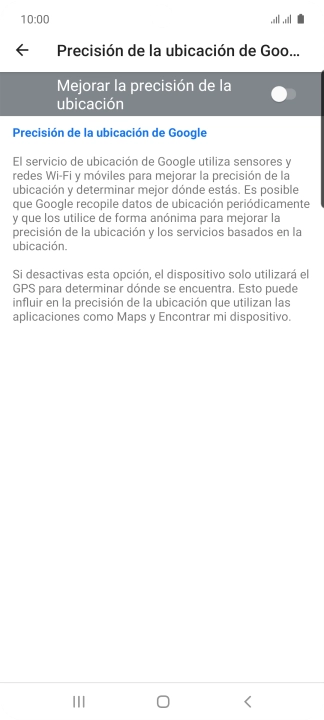 Pulsa el indicador junto a 
