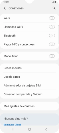 Pulsa Redes móviles.