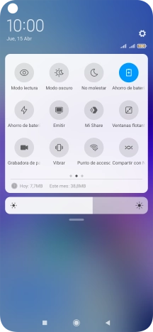 Pulsa la tecla de inicio para terminar y regresar a la pantalla de inicio. Pulsa la tecla de inicio para terminar y regresar a la pantalla de inicio.