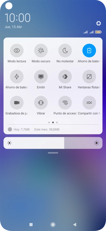 Pulsa la tecla de inicio para terminar y regresar a la pantalla de inicio. Pulsa la tecla de inicio para terminar y regresar a la pantalla de inicio.