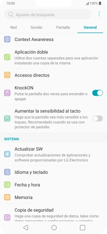 Pulsa Actualizar SW. Pulsa Actualizar SW.