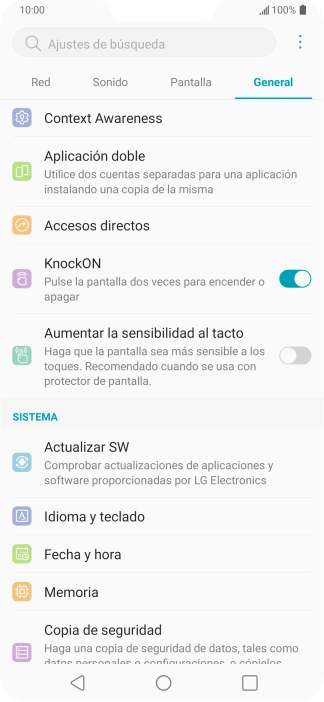 Pulsa Actualizar SW. Pulsa Actualizar SW.