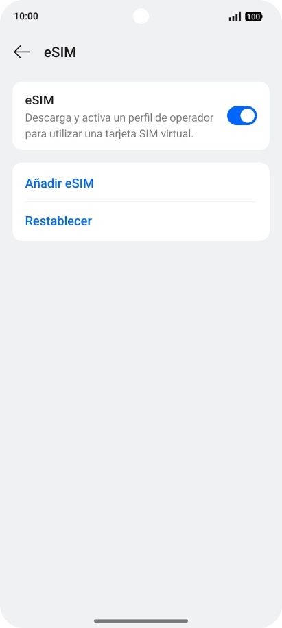 Pulsa Añadir eSIM. Pulsa Añadir eSIM.