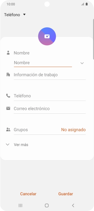 Pulsa la lista desplegable de la guía.