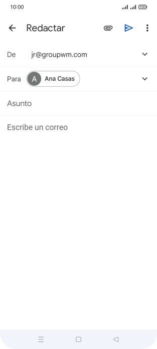 Pulsa Asunto e introduce el asunto deseado. Pulsa Asunto e introduce el asunto deseado.