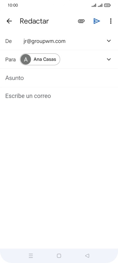 Pulsa Asunto e introduce el asunto deseado. Pulsa Asunto e introduce el asunto deseado.