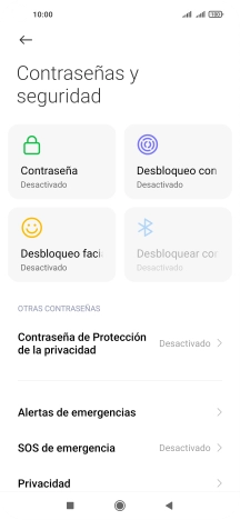 Pulsa Desbloqueo con huella dactilar. Pulsa Desbloqueo con huella dactilar.