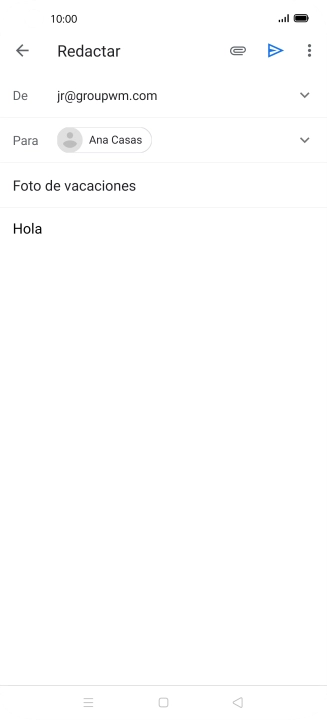 Pulsa el icono de anexos. Pulsa el icono de anexos.