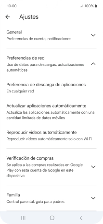 Pulsa Actualizar aplicaciones automáticamente. Pulsa Actualizar aplicaciones automáticamente.