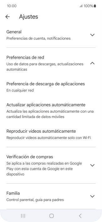 Pulsa Actualizar aplicaciones automáticamente. Pulsa Actualizar aplicaciones automáticamente.