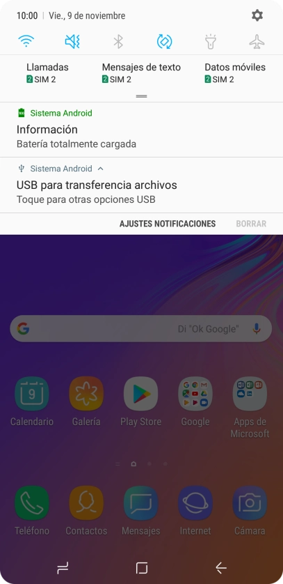 Pulsa Toque para otras opciones USB. Pulsa Toque para otras opciones USB.