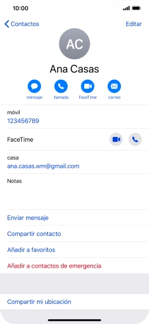 Pulsa el número de teléfono deseado. Pulsa el número de teléfono deseado.